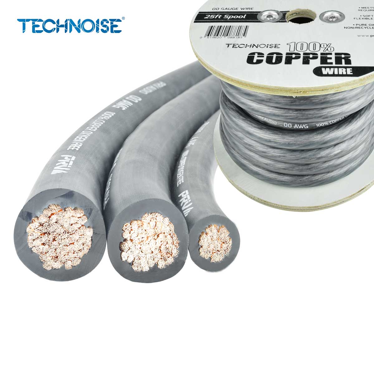 Silver Grey OFC Power Wire PRV Audio