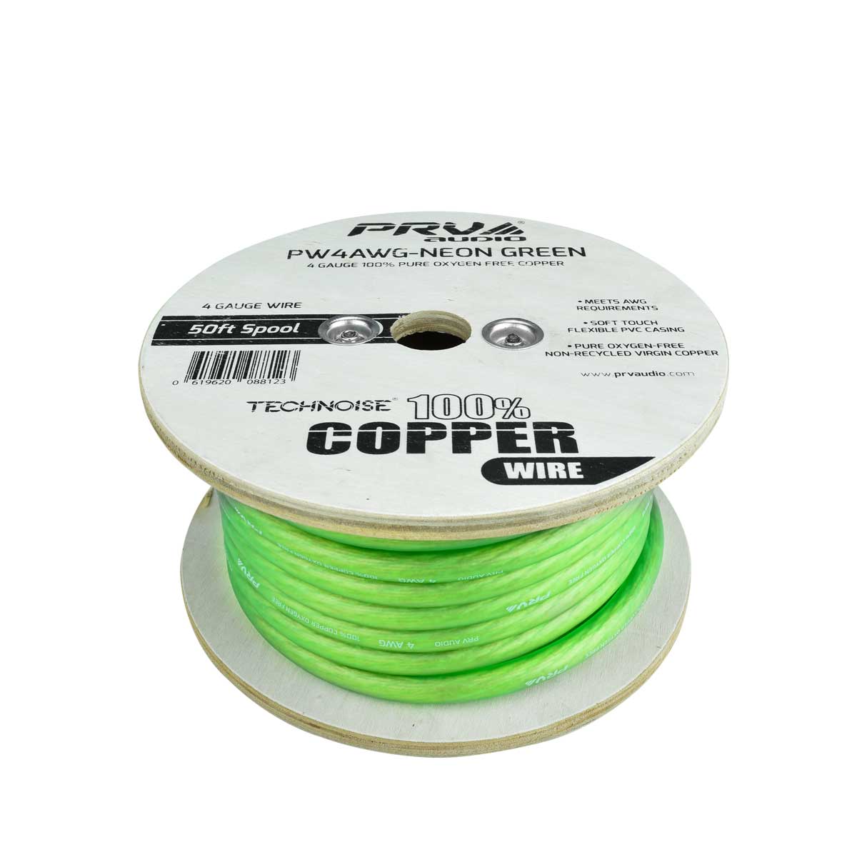 Neon Green OFC Power Wire – PRV Audio